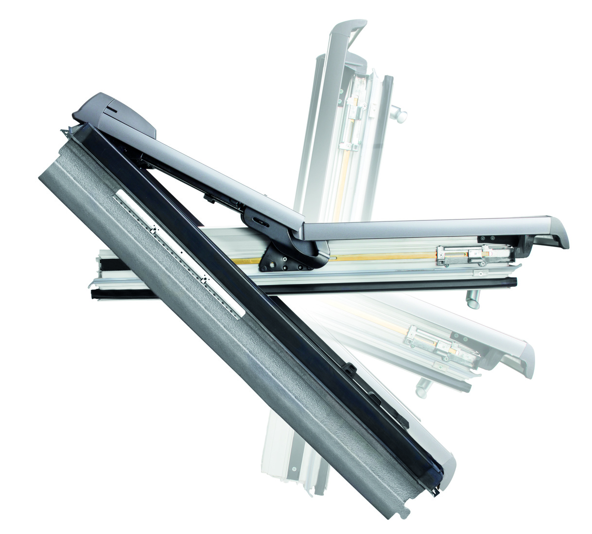 Roto Designo Heat Klapp-Schwingfenster R8 Kunststoff R89H 065/118 K200 Uw-Wert: 0,99 Aluminium, Aluminium, Aluminium, Aluminium, Aluminium